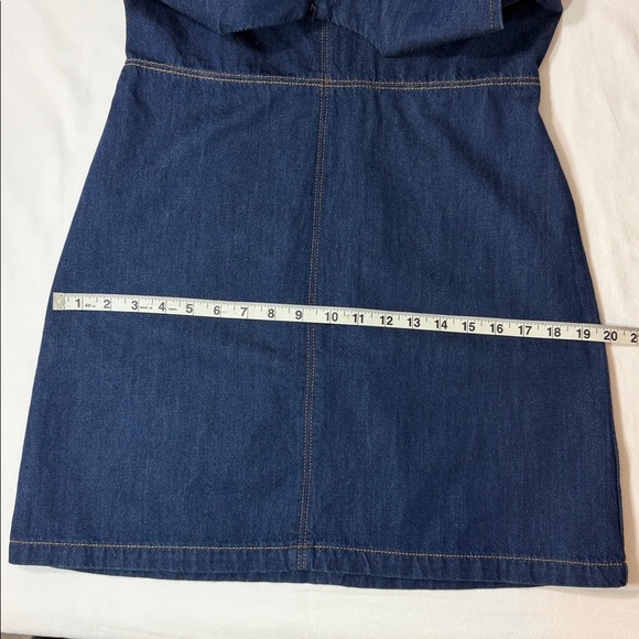 French Connection Linaira Denim Sheath Women’s Dress Size Medium - Picture 9 of 15
